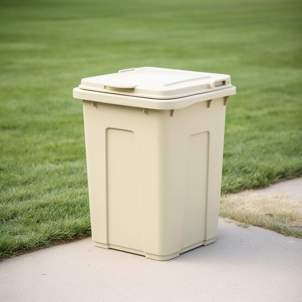Cleaned trash bin